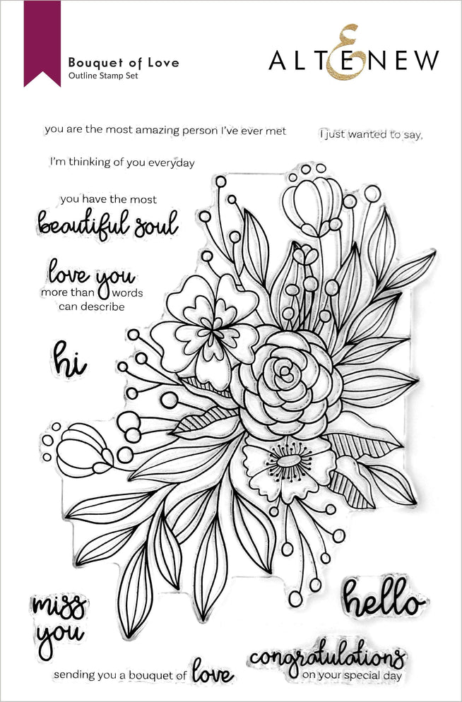 Photocentric Clear Stamps Bouquet of Love Stamp Set
