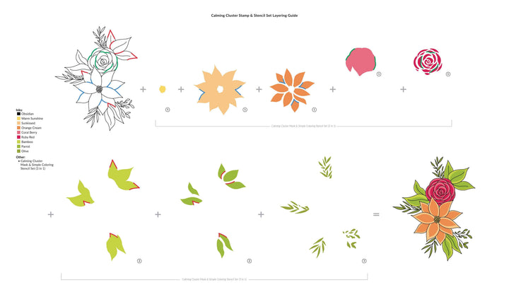 Photocentric Clear Stamps Calming Cluster Stamp Set
