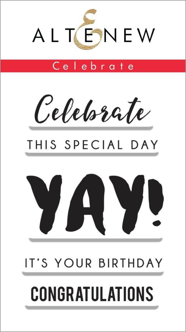 Photocentric Clear Stamps Celebrate Stamp Set