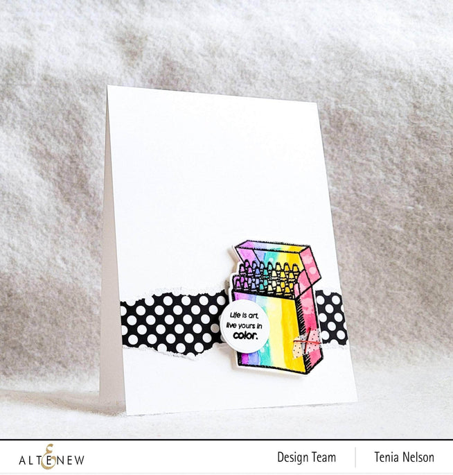 Photocentric Clear Stamps Colorful Crayons Stamp Set