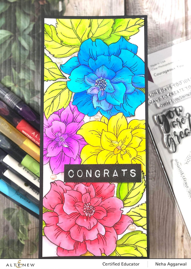 Photocentric Clear Stamps Courageous You Stamp Set