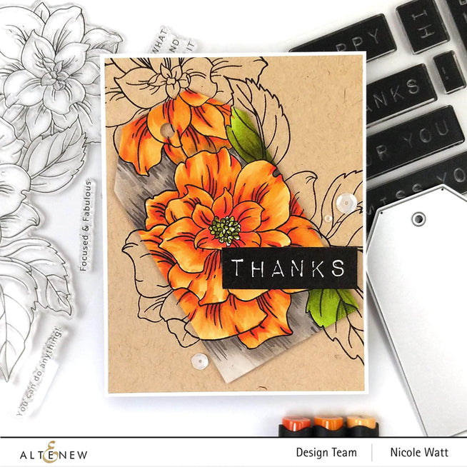Photocentric Clear Stamps Courageous You Stamp Set