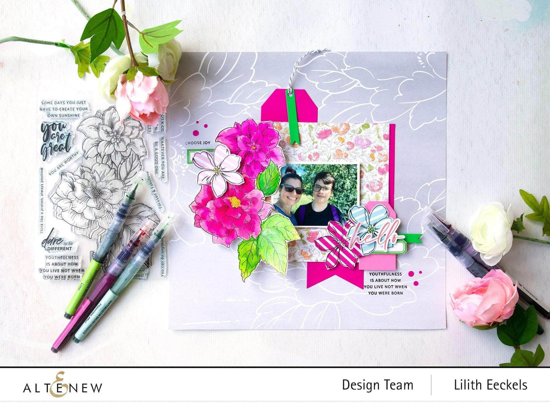 Photocentric Clear Stamps Courageous You Stamp Set