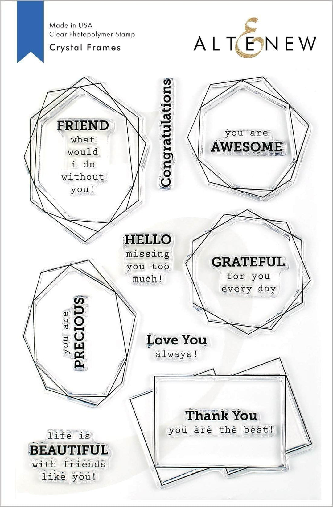 Photocentric Clear Stamps Crystal Frames Stamp Set