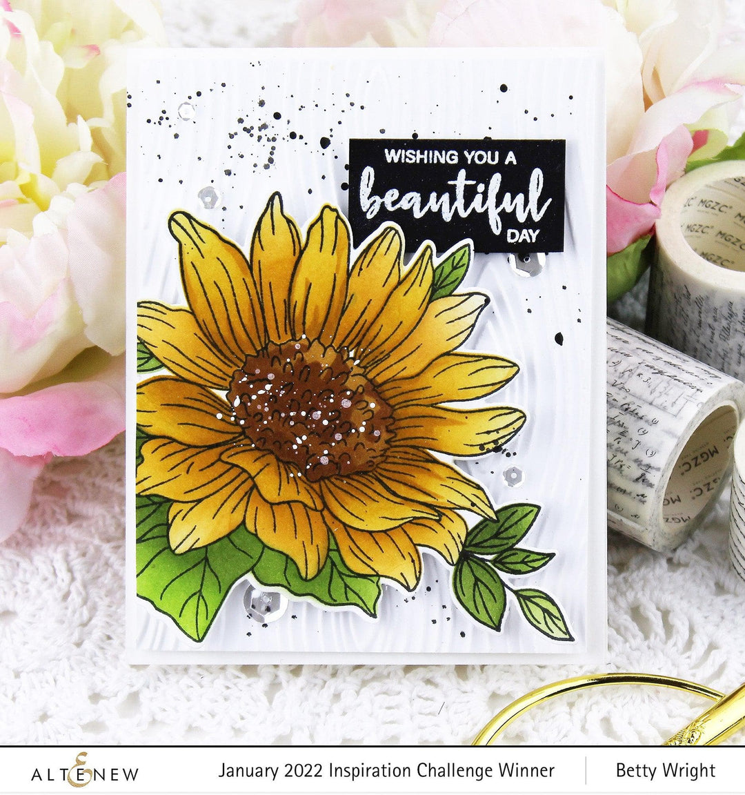 Photocentric Clear Stamps Dancing Sunflowers Stamp Set