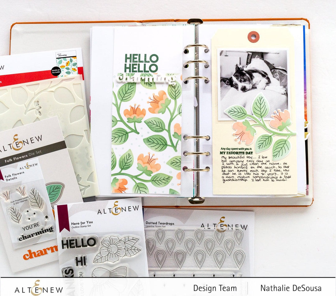 Photocentric Clear Stamps Dotted Teardrops Stamp Set