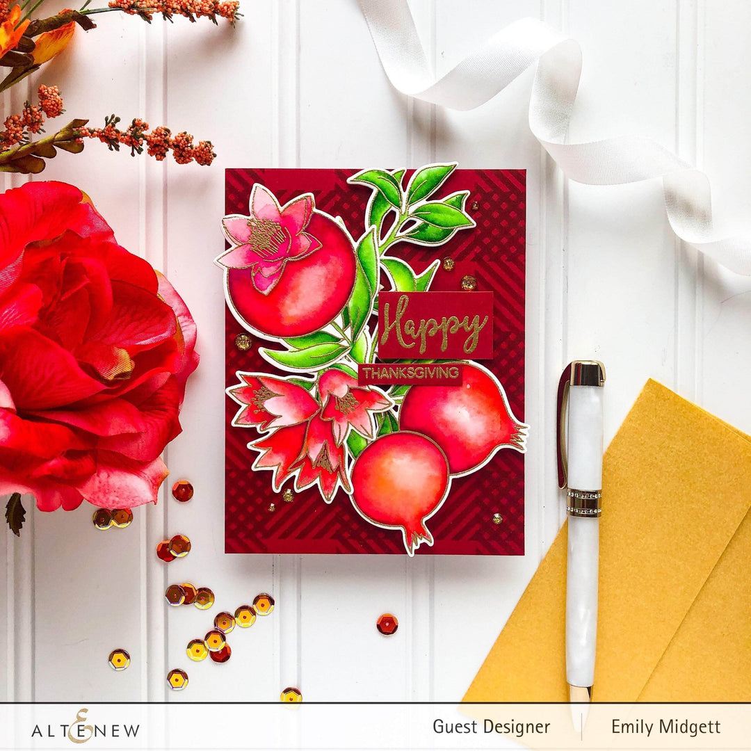 Photocentric Clear Stamps Happy Pomegranates Stamp Set