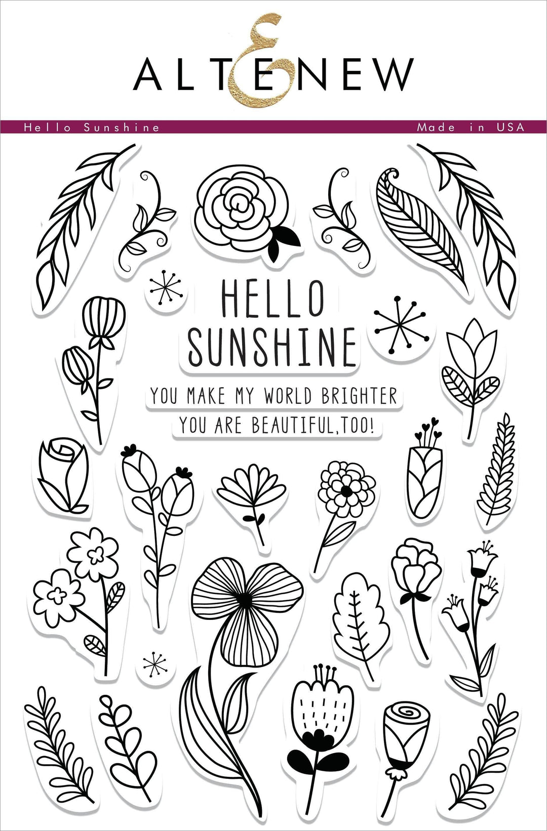 Photocentric Clear Stamps Hello Sunshine Stamp Set