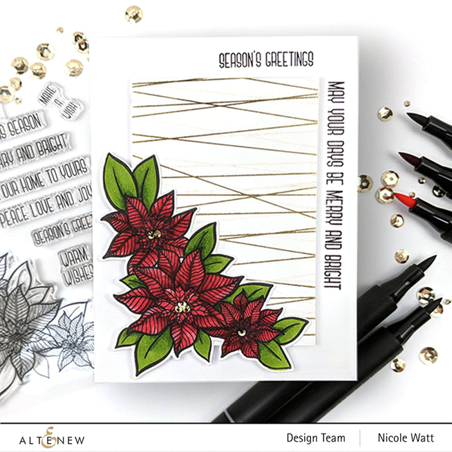 Photocentric Clear Stamps Holiday Flower Stamp Set