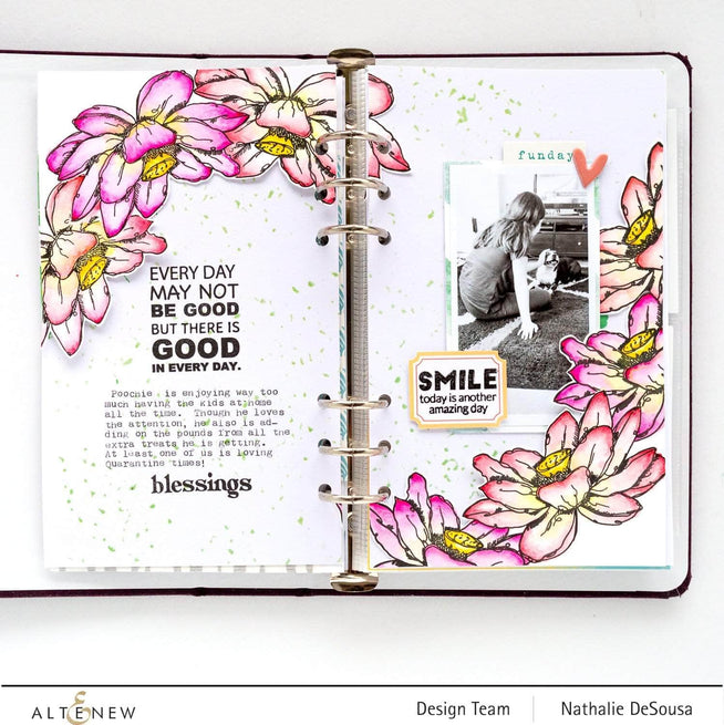 Photocentric Clear Stamps Inked Lotus Stamp Set