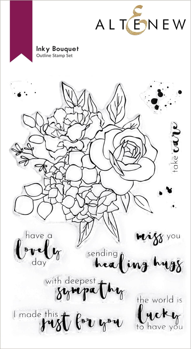 Photocentric Clear Stamps Inky Bouquet Stamp Set