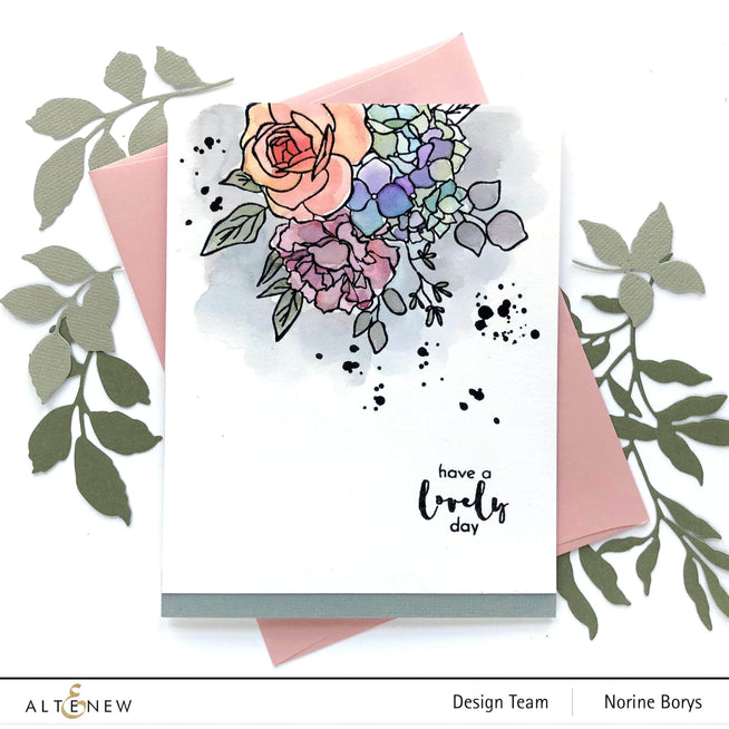 Photocentric Clear Stamps Inky Bouquet Stamp Set