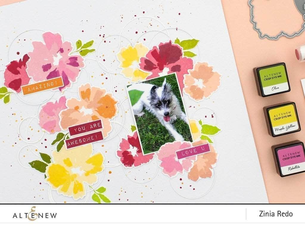 Photocentric Clear Stamps Label Love Stamp Set