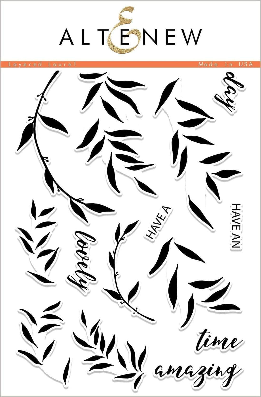 Photocentric Clear Stamps Layered Laurel Stamp Set