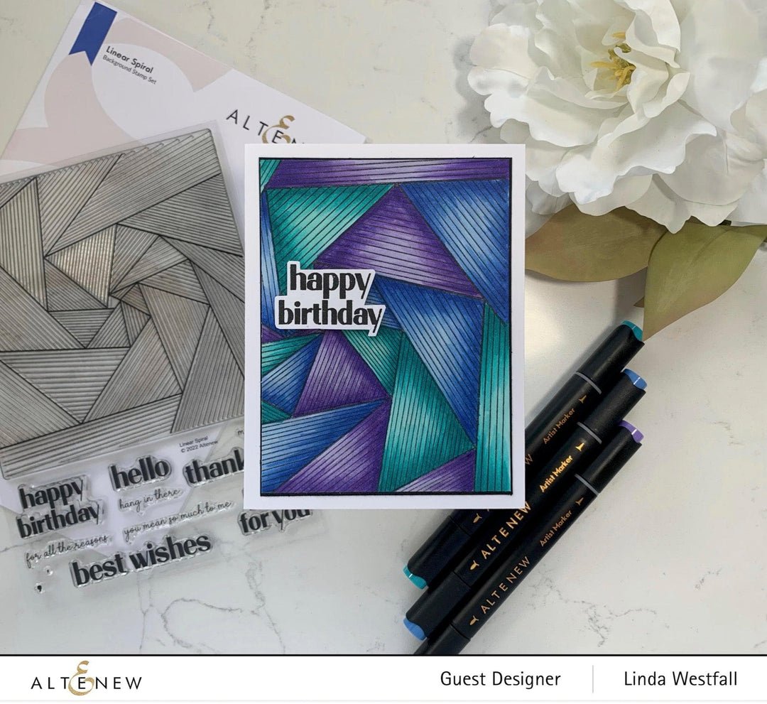 Photocentric Clear Stamps Linear Spiral Stamp Set