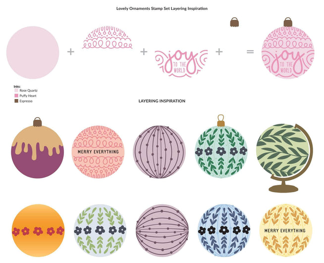 Photocentric Clear Stamps Lovely Ornaments Stamp Set