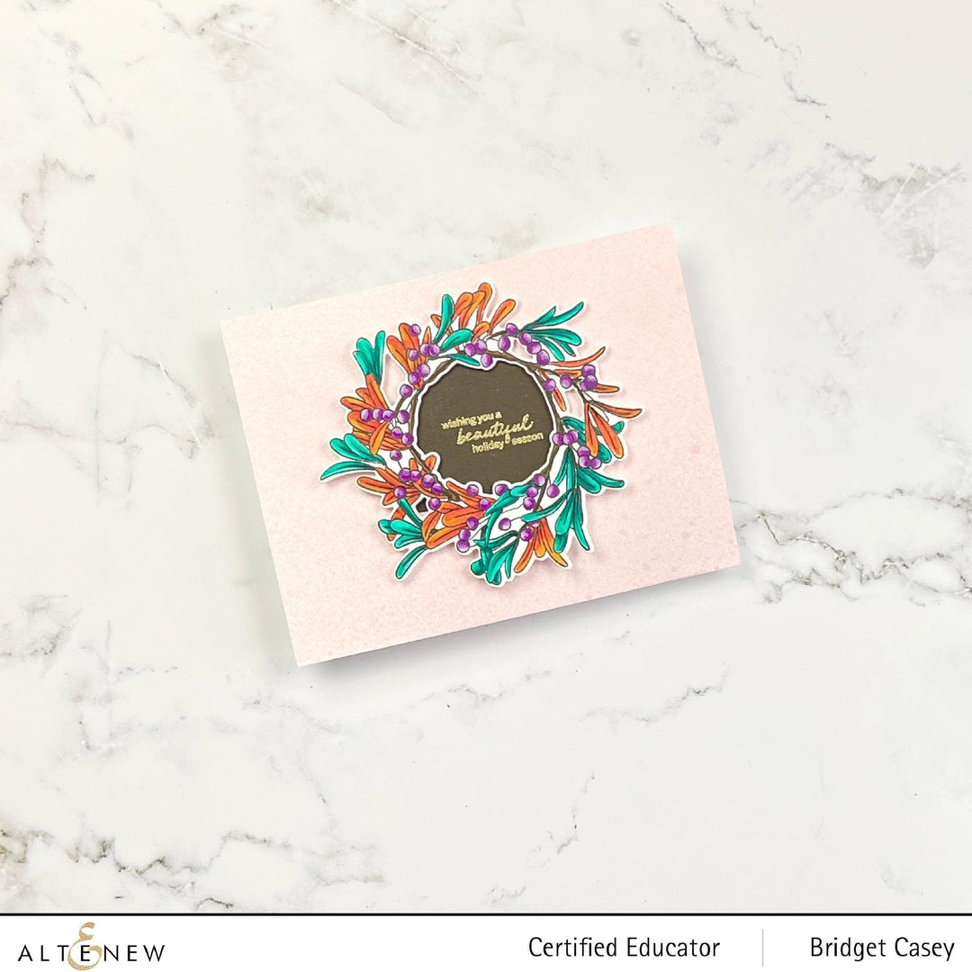 Photocentric Clear Stamps Mistletoe Wreath Stamp Set