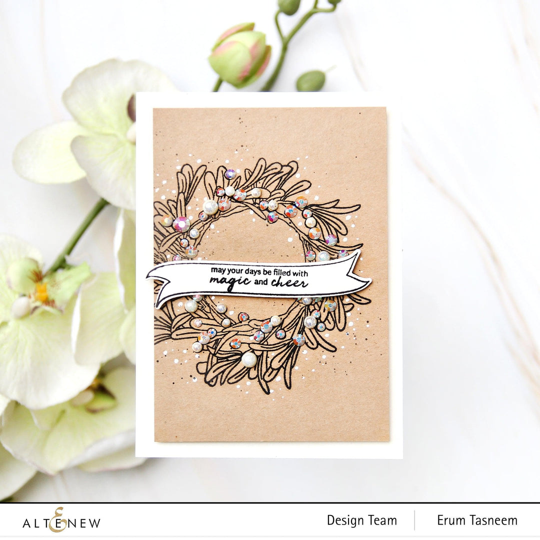 Photocentric Clear Stamps Mistletoe Wreath Stamp Set