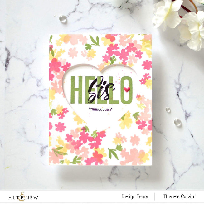Photocentric Clear Stamps Modern Hello Stamp Set