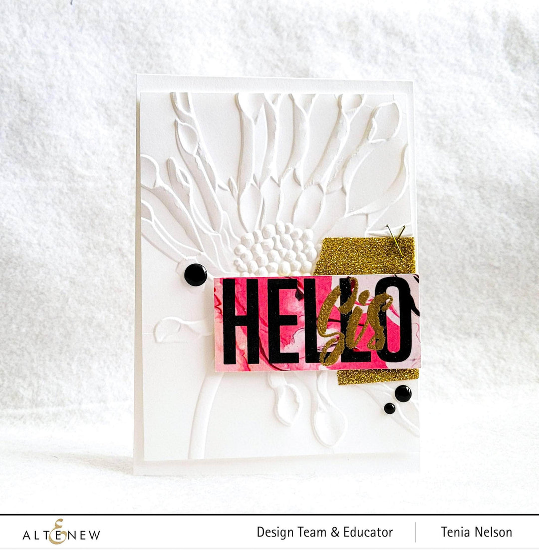 Photocentric Clear Stamps Modern Hello Stamp Set