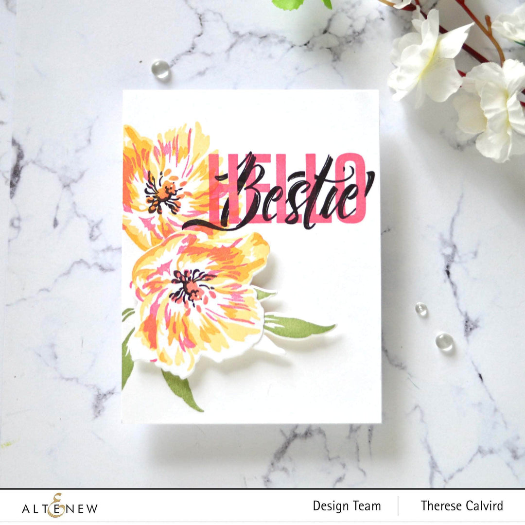 Photocentric Clear Stamps Modern Hello Stamp Set