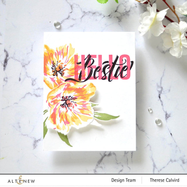 Photocentric Clear Stamps Modern Hello Stamp Set