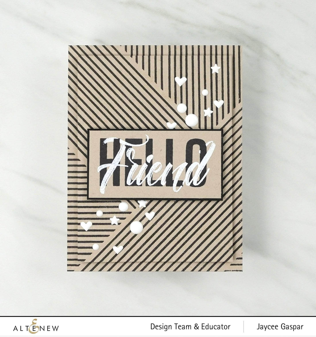 Photocentric Clear Stamps Modern Hello Stamp Set