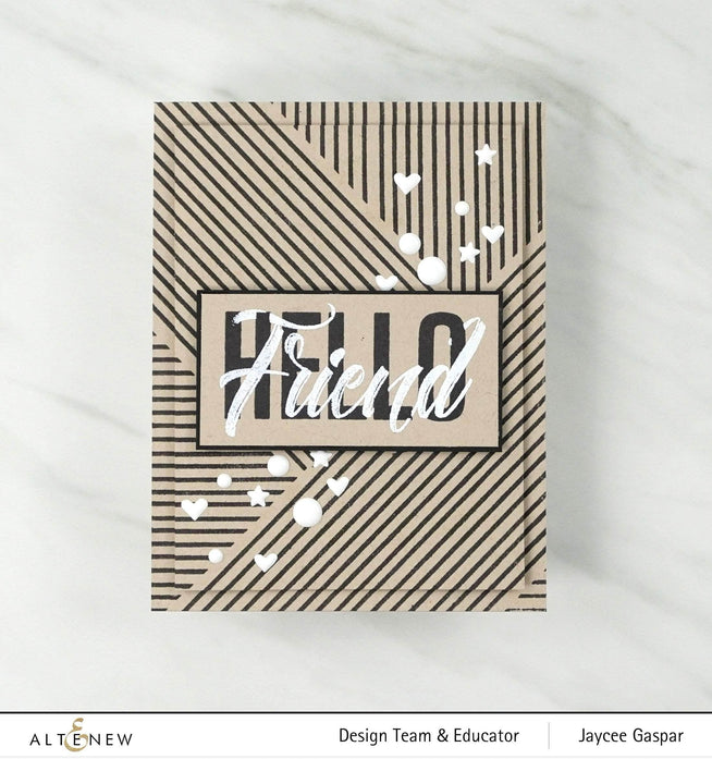 Photocentric Clear Stamps Modern Hello Stamp Set