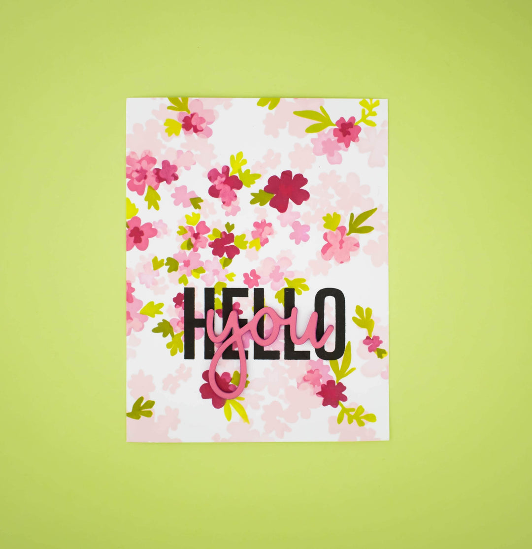 Photocentric Clear Stamps Modern Hello Stamp Set