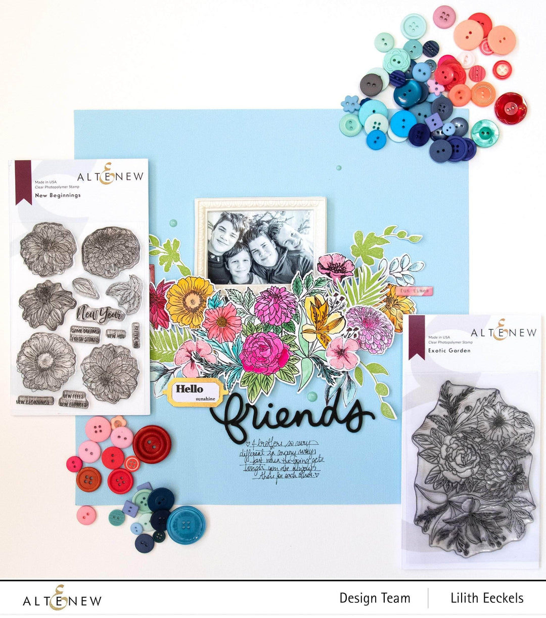 Photocentric Clear Stamps New Beginnings Stamp Set