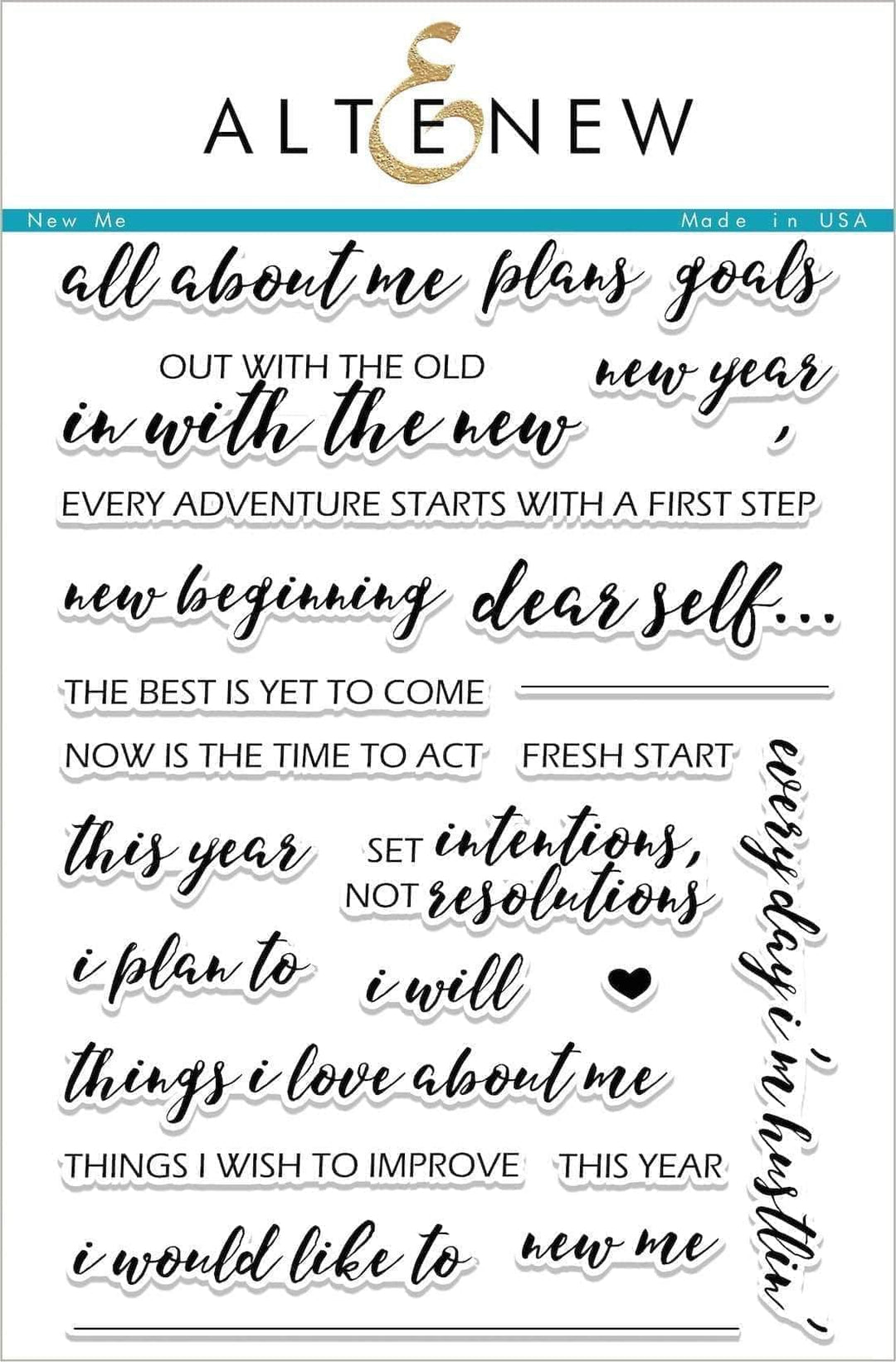 Photocentric Clear Stamps New Me Stamp Set