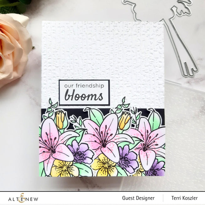 Photocentric Clear Stamps Our Friendship Blooms Stamp Set