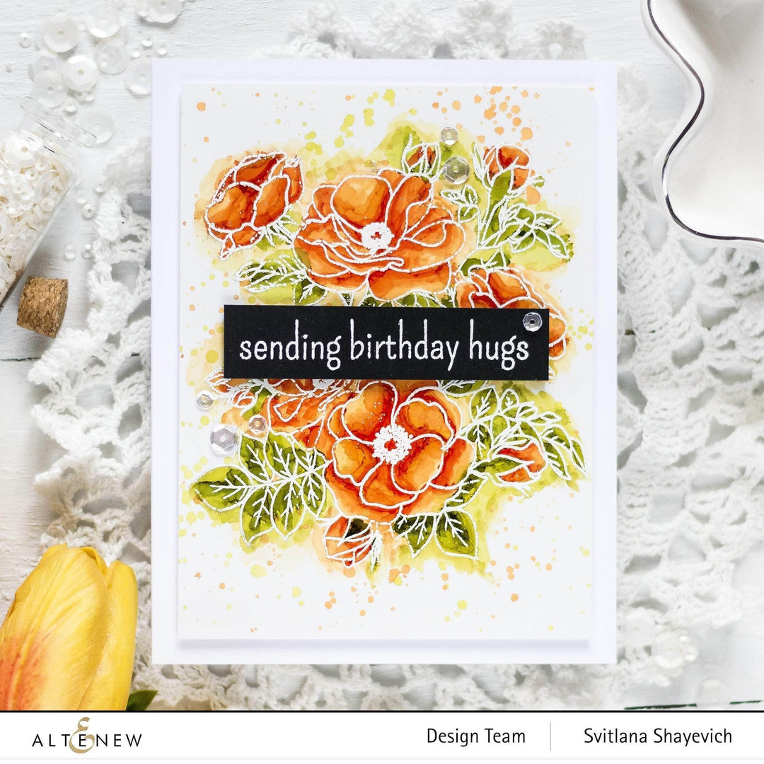Photocentric Clear Stamps Paint-A-Flower: Anemone Outline Stamp Set