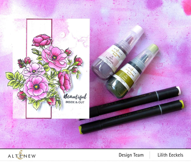 Photocentric Clear Stamps Paint-A-Flower: Anemone Outline Stamp Set