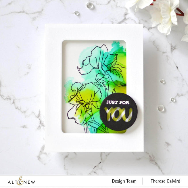 Photocentric Clear Stamps Paint-A-Flower: Anemone Outline Stamp Set