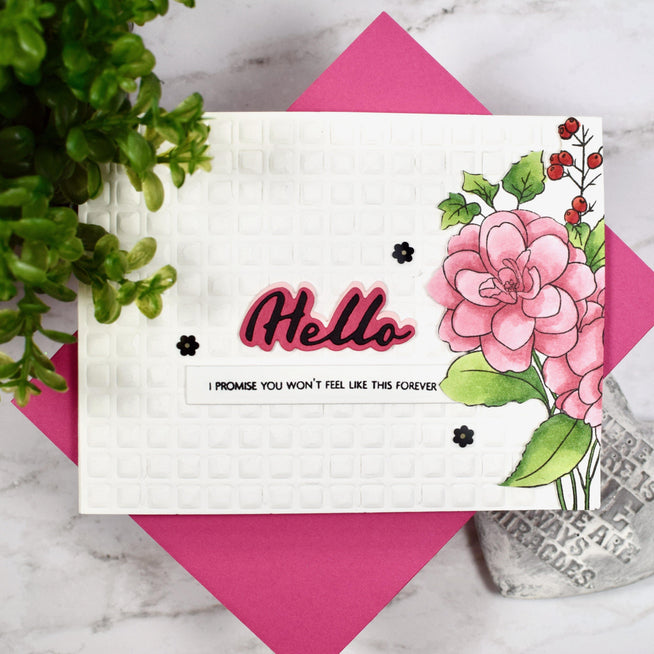 Photocentric Clear Stamps Paint-A-Flower: Camellia Outline Stamp Set