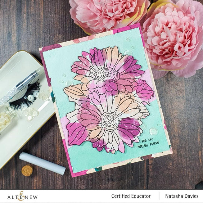 Photocentric Clear Stamps Paint-A-Flower: Gerbera Revolution Outline Stamp Set