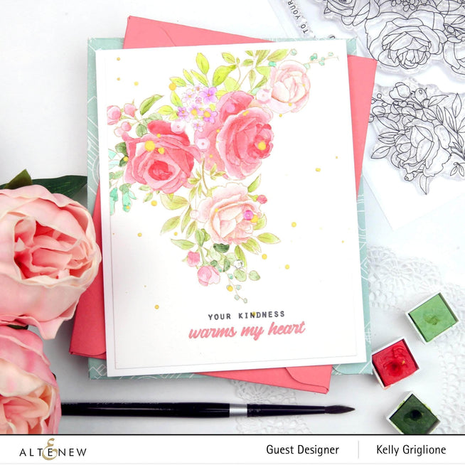 Photocentric Clear Stamps Paint-A-Flower: Rose Outline Stamp Set