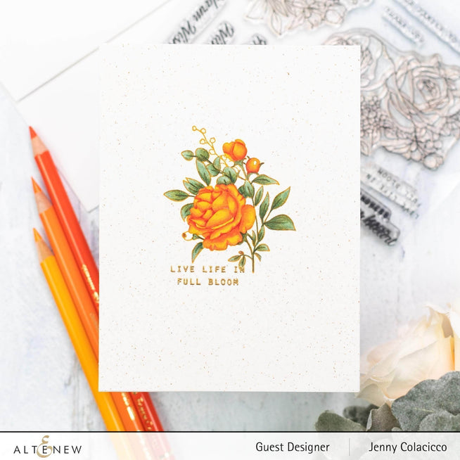 Photocentric Clear Stamps Paint-A-Flower: Rose Outline Stamp Set