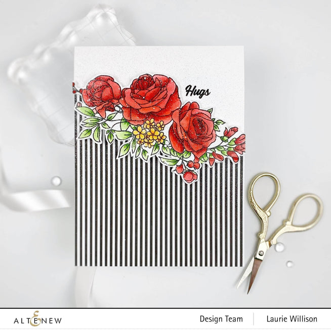 Photocentric Clear Stamps Paint-A-Flower: Rose Outline Stamp Set