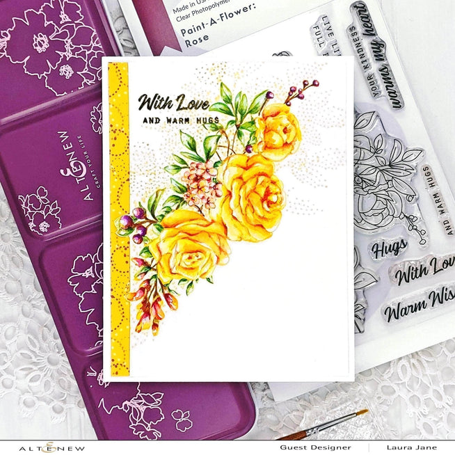 Photocentric Clear Stamps Paint-A-Flower: Rose Outline Stamp Set