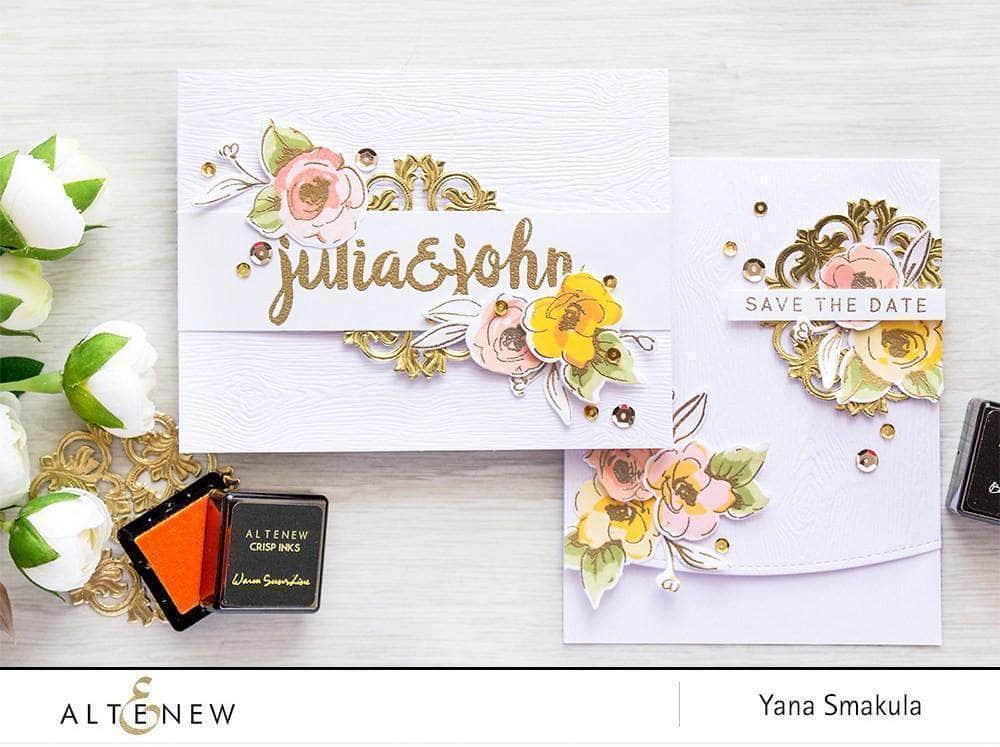Photocentric Clear Stamps Painted Flowers Stamp Set