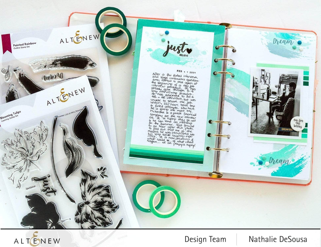 Photocentric Clear Stamps Painted Rainbow Stamp Set