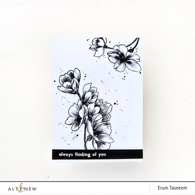Photocentric Clear Stamps Pen Sketched Flowers Stamp Set
