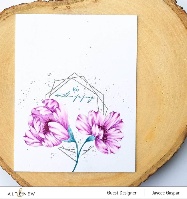 Photocentric Clear Stamps Pen Sketched Flowers Stamp Set
