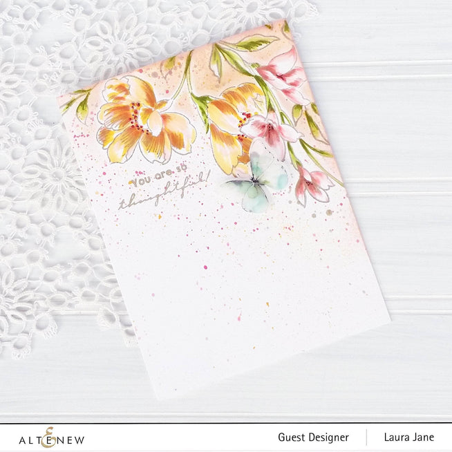 Photocentric Clear Stamps Pen Sketched Flowers Stamp Set