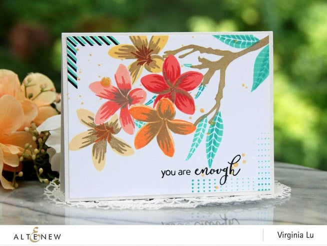 Photocentric Clear Stamps Playful Plumeria Stamp Set