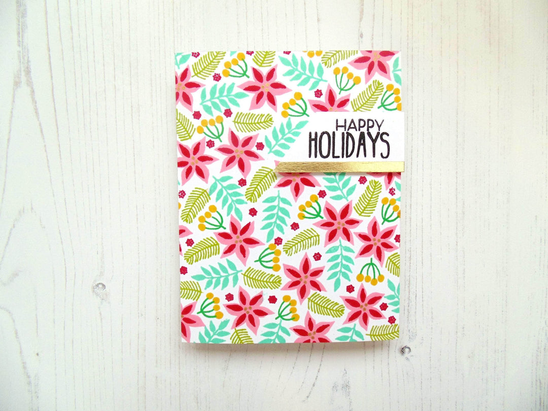 Photocentric Clear Stamps Poinsettia Pieces Stamp Set