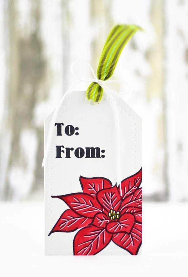 Photocentric Clear Stamps Poinsettia & Pine Stamp Set