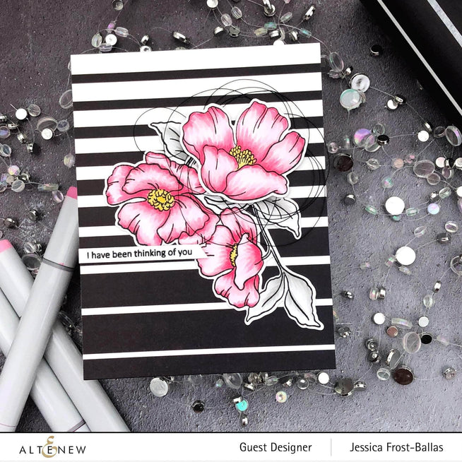 Photocentric Clear Stamps Poppy Garden Stamp Set